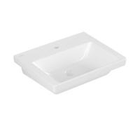 Villeroy & Boch V&B Subway 3.0 Lavabo 55x44 cm, carré, avec 1 trou mitigeur/sans trop-plein, blanc Quantité:1