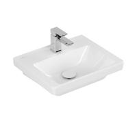 Villeroy & Boch V&B Subway 3.0 Lavabo à poser 45x37 cm, carré, avec trop-plein, blanc C-plus Quantité:1