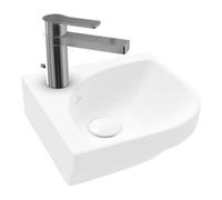 Villeroy & Boch V&B Subway 3.0 Lavabo d'angle 32 cm, coudé, avec trop-plein, blanc brillant C+ Quantité:1