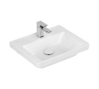 Villeroy & Boch V&B Subway 3.0 lavabo mural 50x40 cm, angle, avec trop-plein, blanc C-plus Quantité:1