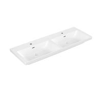 Villeroy & Boch V&B Subway 3.0 Meuble double vasque 130x47 cm, angle, 1 robinet par vasque, blanc Quantité:1