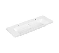 Villeroy & Boch V&B Subway 3.0 Meuble-lavabo 130x47cm, angle, avec 2 tiroirs/avec plan, blanc Quantité:1