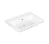Villeroy & Boch V&B Subway 3.0 Meuble-lavabo 65x47cm, carré, avec trop-plein, blanc Quantité:1