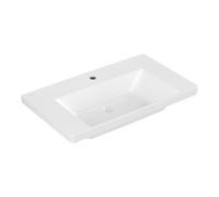 Villeroy & Boch V&B Subway 3.0 Meuble-lavabo 80x47 cm, angle, 1 trou robinet/débordement, blanc Quantité:1