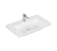 Villeroy & Boch V&B Subway 3.0 Meuble-lavabo 80x47cm, angle, avec 1 tiroir HL/o ÜL, blanc C-plus Quantité:1