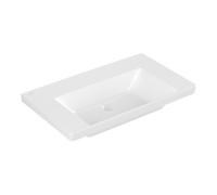 Villeroy & Boch V&B Subway 3.0 Meuble lavabo 80x47cm, angle, sans robinetterie/sans trop-plein, blanc Quantité:1
