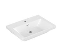 Villeroy & Boch V&B Subway 3.0 Meuble-lavabo d'angle 65x47cm, 1 mitigeur/livré avec trop-plein, blanc Quantité:1