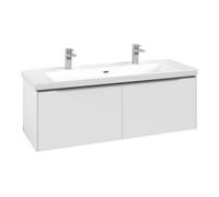 Villeroy & Boch V&B Subway 3.0 Meuble sous lavabo 127,2x42,9x47,8cm, alu brillant, blanc mat Quantité:1