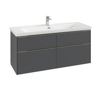 Villeroy & Boch V&B Subway 3.0 Meuble sous lavabo 127,2x57,6x47,8 cm, o LE/Gr mon., rouge vin Quantité:1