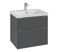 Villeroy & Boch V&B Subway 3.0 Meuble sous lavabo 62,2x57,6x47,8 cm, o LE/Gr AL gl, so gre. Quantité:1