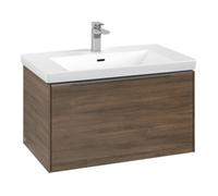 Villeroy und Boch Subway 3. 1930 C573L0VH 77,2x42,9x47,8cm, avec LED / poignée aluminium brillant, chêne arizona