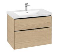 Villeroy und Boch Subway 3. 1930 C57401VJ 77,2x57,6x47,8cm, sans LED / poignée Volcano noir, chêne nordique