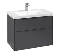 Villeroy & Boch V&B Subway 3.0 Meuble sous lavabo 77,2x57,6x47,8cm, avec LE/Gr mon., graphite Quantité:1