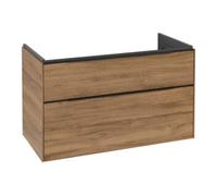 Villeroy und Boch Subway 3. 1930 C570L1RH 97,3x57,6x47,8cm, avec LED / poignée Volcano noir, chêne kansas