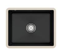 Villeroy & Boch V&B Subway 60 SU Évier sous-plan avec garniture vidage, commande manuelle, noir pur Quantité:1