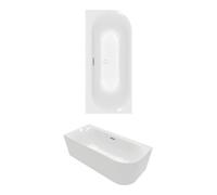 Villeroy & Boch V&B V&B Baignoire ovale Loop & Friends 170x75x60 cm, acrylique, droite, blanc brillant C+ Quantité:1