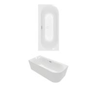 Villeroy & Boch V&B V&B Baignoire ovale Loop & Friends 170x75x60 cm, pré-montée, acrylique, gauche, blanc brillant C+ Quantité:1