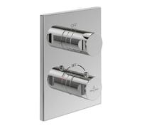 Villeroy & Boch V&B V&B Kit complet universel Robinetterie & raccords encastrés, angle, avec régulateur de débit 2 voies, chromé Quantité:1