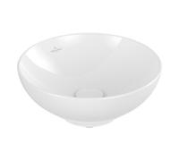 Villeroy & Boch V&B V&B Lavabo à poser Loop & Friends Ø 38 cm, sans trop-plein, blanc, sans trou de robinetterie Quantité:1