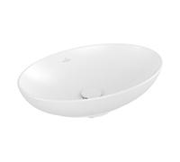 Villeroy & Boch V&B V&B Lavabo à poser Loop & Friends 56x38 cm, sans trop-plein, blanc mat C+, ovale, sans trou robinet Quantité:1