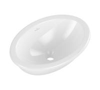 Villeroy & Boch Lavabo sous-plan Loop & Friends 4A5301R1 ovale sans trou 43 x 28,5 cm blanc C-plus