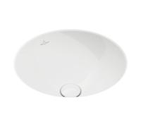 Villeroy & Boch V&B V&B Lavabo sous plan Loop & Friends rond, sans trou robinet, avec trop-plein, Ø 33 cm, bleu C+ Quantité:1