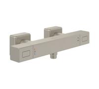 Villeroy & Boch V&B V&B Thermostat de douche Uni. Robinetterie carrée, montage mural, nickel brossé noir Quantité:1