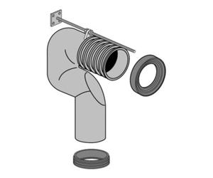 Villeroy & Boch V&B Vario-coude d'évacuation pour évacuation verticale, montage mural proche 16 cm Quantité:1