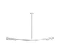 Villeroy & Boch V&B Vicare Barre de douche fonction 100x100 cm, blanche, pour rideau, d’angle Quantité:1