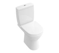 Villeroy & Boch V&B WC sur pied, cuvette à chasse profonde O.NOVO Compact 36x60,5cm, sortie horizontale, sans rebord, D-Flush, blanc Quantité:1