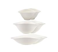 Villeroy & Boch – Ensemble de vaisselle Vapiano Trio de coupelles, 6 pièces, porcelaine premium, blanc