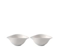 Villeroy & Boch - Vapiano Ensemble De Bols À Salade, 2 Pcs Ensemble De Vaisselle, Porcelaine Premium, Résistant Au Lave-Vaisselle Et Au Four À Micro-Ondes, Blanc