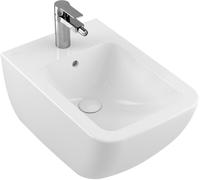 Villeroy & Boch Venticello mur Bidet 44110001 56 x 37,5 cm, blanc, avec trou pour robinetterie, avec trop-plein