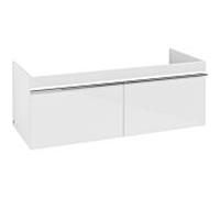 Villeroy & Boch Venticello Élément bas A93801DH 115,3x42x50,2cm, poignée chromée, Glossy White
