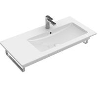 Villeroy & Boch Venticello lavabo 100x50 cm rectangulaire classique-de meuble-avec plateau blanc brillant 4134R1R1