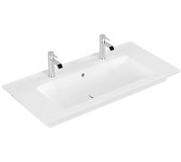 Villeroy & Boch Venticello lavabo 100x50 cm rectangulaire classique-de meuble-avec plateau blanc mat 4104AKRW