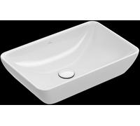 Villeroy & Boch Venticello lavabo à poser semi-encastré, sans trou pour robinetterie, avec trop-plein, 550x360mm, 41135501, Couleur: Blanc