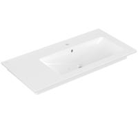 Villeroy & Boch Venticello lavabo armoire, bassin à droite, 1 trou pour robinet, avec trop-plein, 1000x500mm, 4134R101, Couleur: Blanc