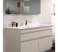 Villeroy und Boch Venticello vasque pour meuble 4104CLRW 120x50cm, pierre blanche C-plus, avec trou pour robinetterie, avec trop-plein