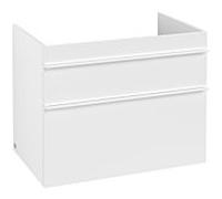 Villeroy & Boch Venticello meuble bas XXL A92502MS 75,3x59x50,2cm, poignée blanche, Blanc Mat