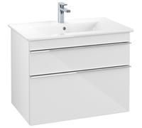 Villeroy & Boch Venticello meuble sous-lavabo - 75.3x59cm - 2x tiroir blanc glossy a92501dh