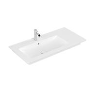 Villeroy & Boch Venticello Meuble-vasque - 1000 x 500 x 170 stone white mat (blanc) CeramicPlus - avec trop-plein 4134L1RW