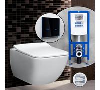 Villeroy & Boch Venticello Pack complet cuvette suspendue et bâti-support neeos,, 4611RSR1+16746BM#SET,