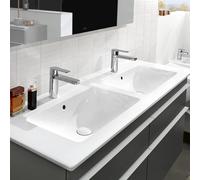 Villeroy & Boch Meuble 2 vasques Venticello 4111DLR1 1300x500mm 2 trous trop-plein CeramicPlus blanc