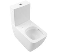 Villeroy & Boch Venticello WC à fond creux pour combinaison, DirectFlush sans bord, au sol, 375x700x400mm, 4612R0R1, Couleur: Céramique blanche Plus