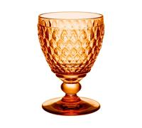 Villeroy & Boch - Boston Apricot Verre À Vin Blanc, Cristallin Coloré Orange, Contenance 125 Ml