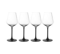 Villeroy & Boch Verre à vin rouge Manufacture Rock 47 cl. lot de 4 Transparent-noir