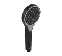 Douchette Villeroy & Boch Verve TVS109001000K5 Ø 110 mm, 3 jets, avec protection anti-retour, fixation murale, noir mat