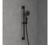 Villeroy & Boch Verve Showers set de douche TVS109007000K5 3 jets, montage mural, noir mat