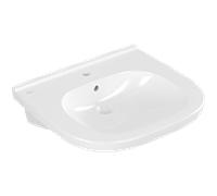 Villeroy & Boch Vasque ViCare 411960T2 – blanc AntiBac c-plus 60×55 cm, avec trou pour robinetterie